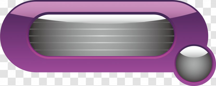 Purple Rectangle - Hardware - Cartoon Snapping Button Transparent PNG