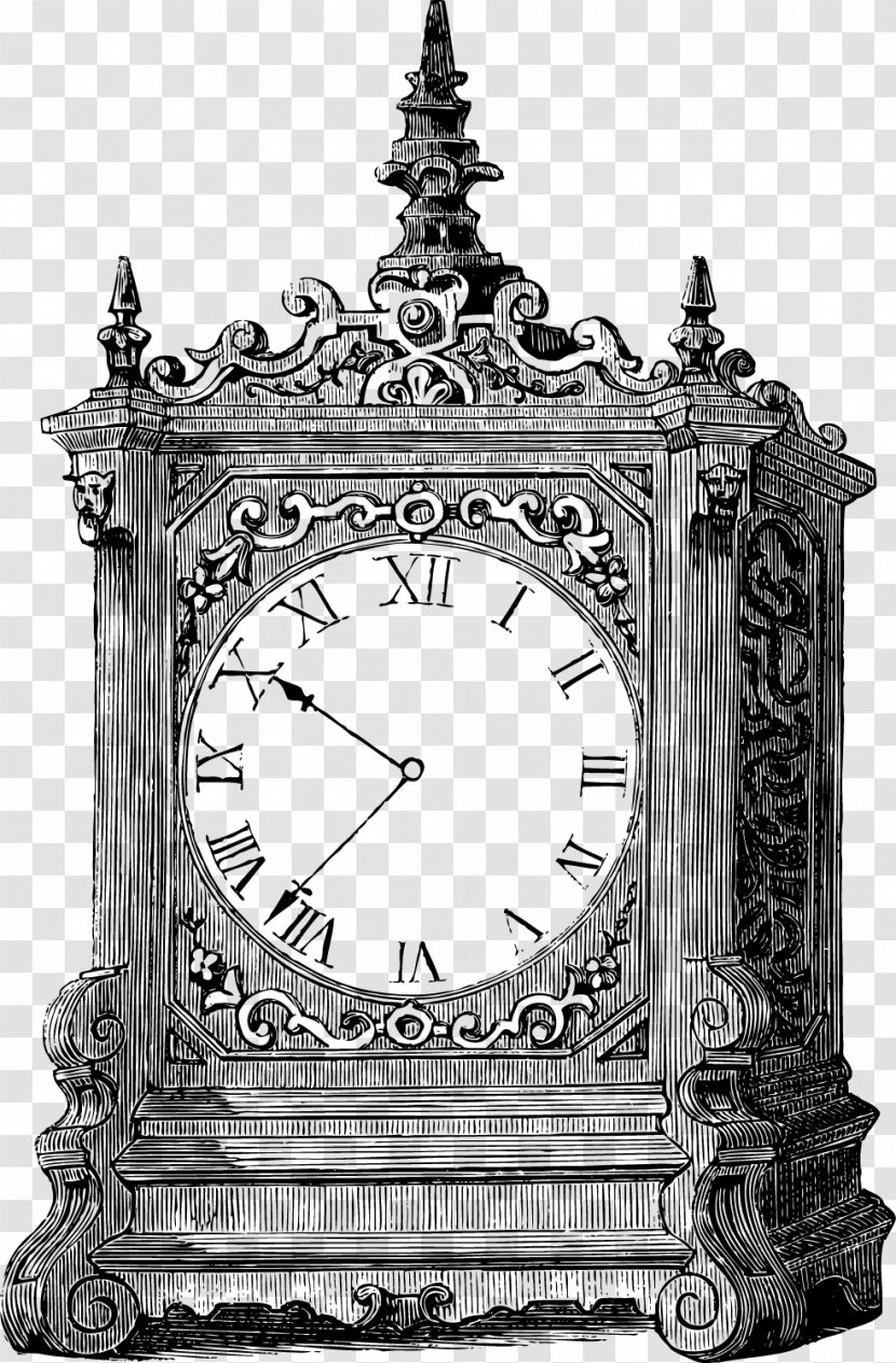 Clock Table Digital Stamp Stock Photography - Picture Frame - European-style Hand-painted Big Ben Transparent PNG