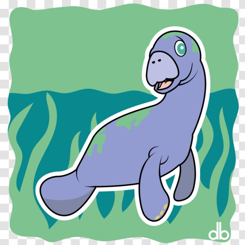Marine Mammal Fauna Cartoon Clip Art - Lake Monster Transparent PNG