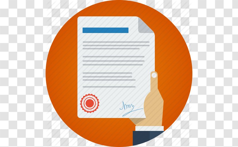 Contract - Text - Icon Vector Transparent PNG