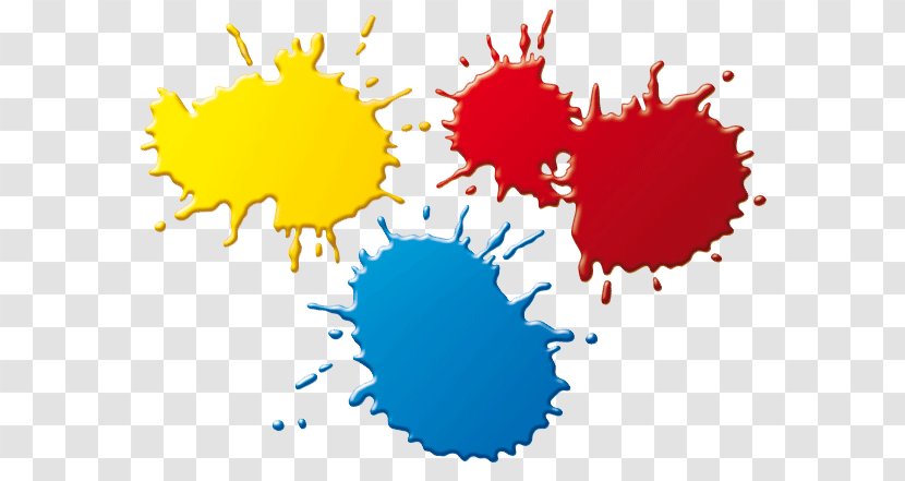 Painting Drawing Acrylic Paint Stain - Yellow - Vector Icon Transparent PNG