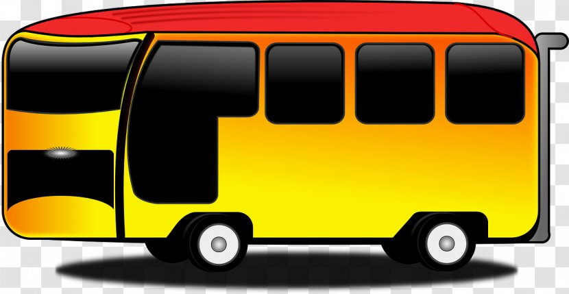 Party Bus School Clip Art - Yellow Transparent PNG