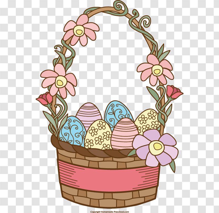 Easter Bunny Basket Clip Art - Artwork Transparent PNG