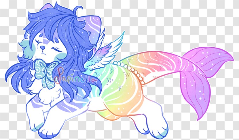 Fairy Mermaid Rainbow Legendary Creature - Frame Transparent PNG