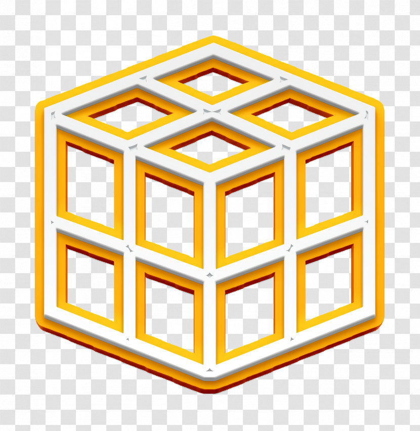 Cube Icon Four Blocks Cube Icon Finances And Trade Icon Transparent PNG