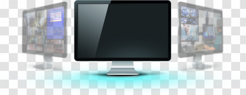 Computer Monitors Output Device Personal Flat Panel Display - Desktop Computers - Design Transparent PNG