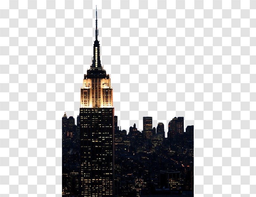 Empire State Building NYC ISchool City Skyline - Architecture - New York Icons Transparent PNG