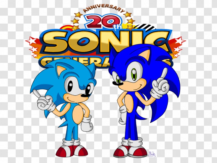 Sonic Generations Recreation Clip Art - 20th Anniversary Transparent PNG