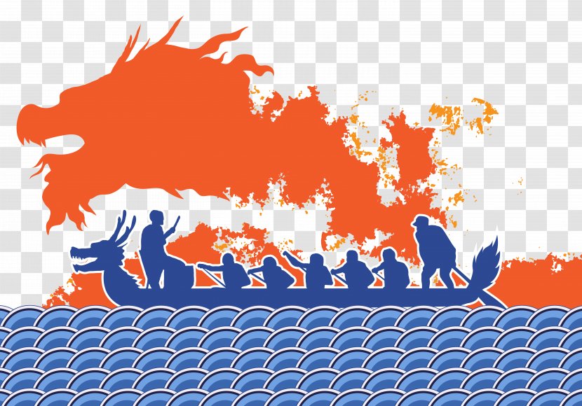 Dragon Boat Festival Illustration - Hand-painted Race Transparent PNG