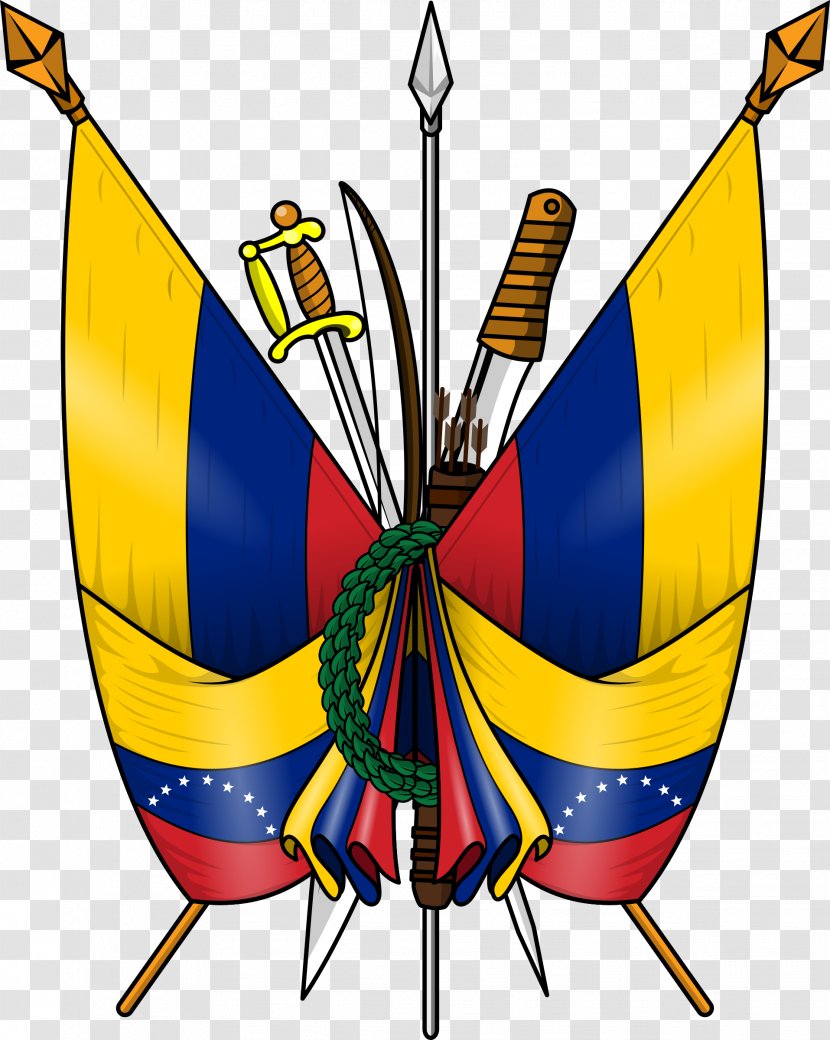 Coat Of Arms Venezuela Flag Captaincy General - Moths And Butterflies - Streamer Transparent PNG