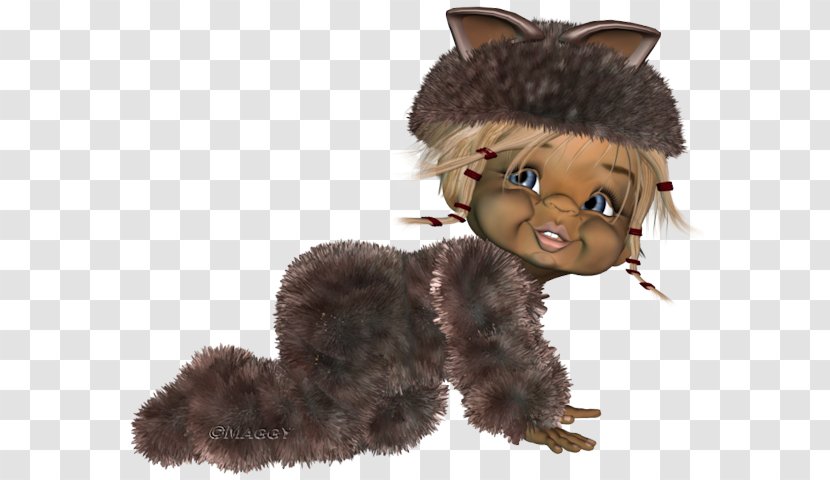 Fur Brown Ear - Stuffed Toy Transparent PNG