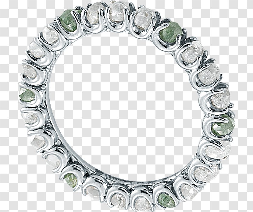 Body Jewellery Silver Bracelet Diamond - Platinum Transparent PNG