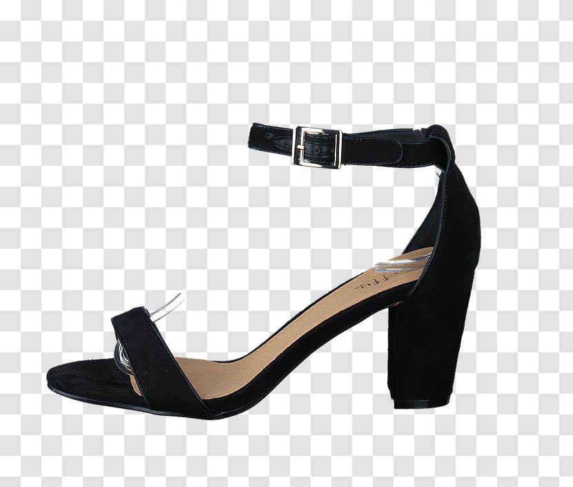 Sandal Shoe Absatz Suede Black - Woman Transparent PNG