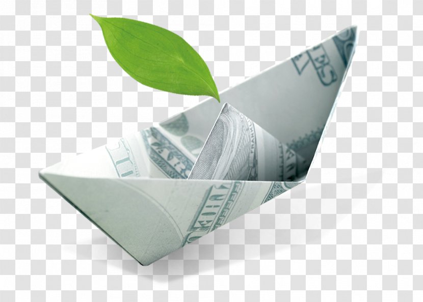 Paper Boat Origami Watercraft - Sailing Ship - Green Leaf Transparent PNG