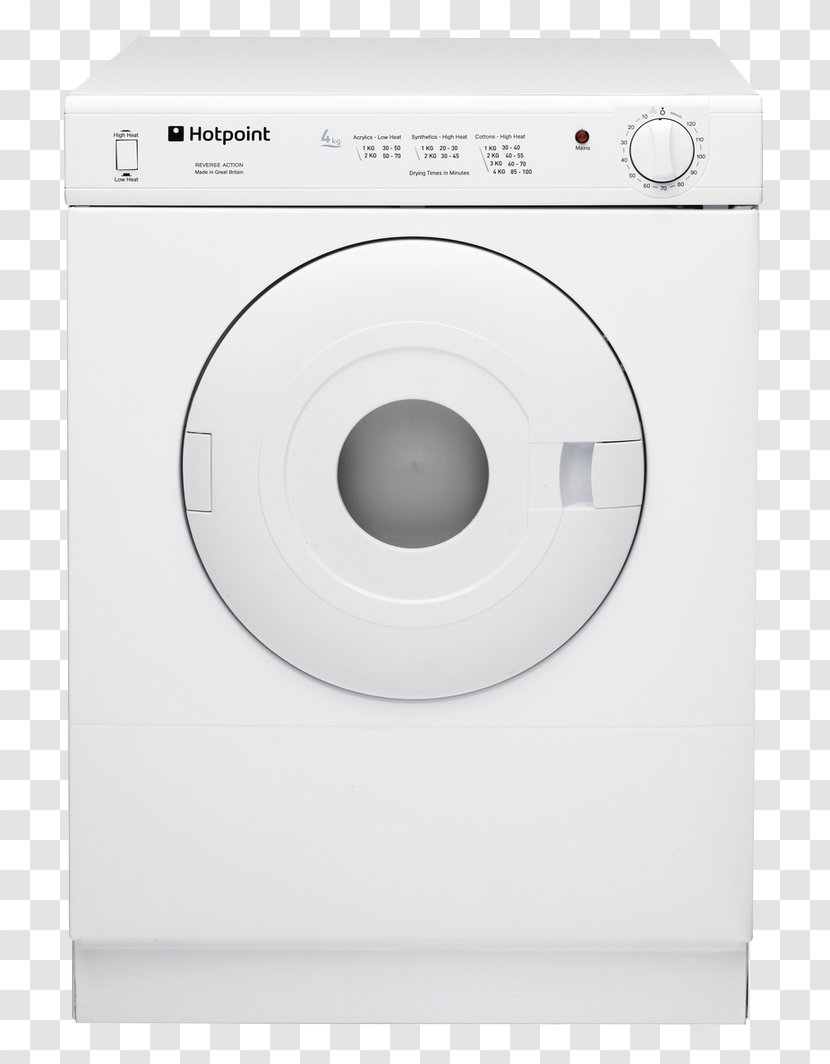 Clothes Dryer Washing Machines Hotpoint First Edition V4D 01 P Combo Washer - Condenser - Tumble Transparent PNG