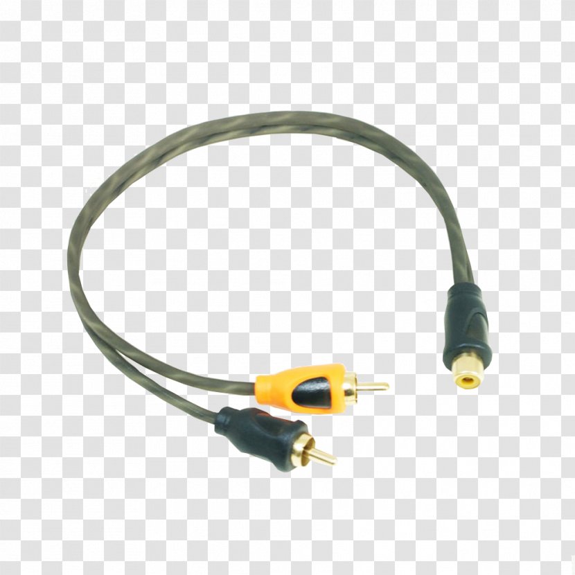 Serial Cable RCA Connector Coaxial Electrical Y-cable - Insulator Transparent PNG