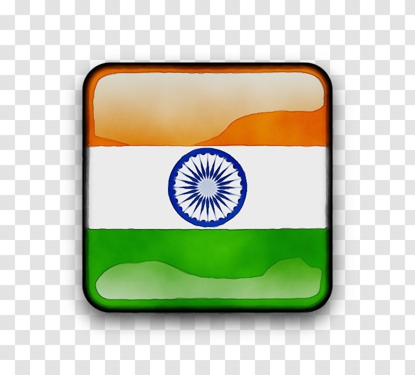 India Flag National - Rectangle Logo Transparent PNG