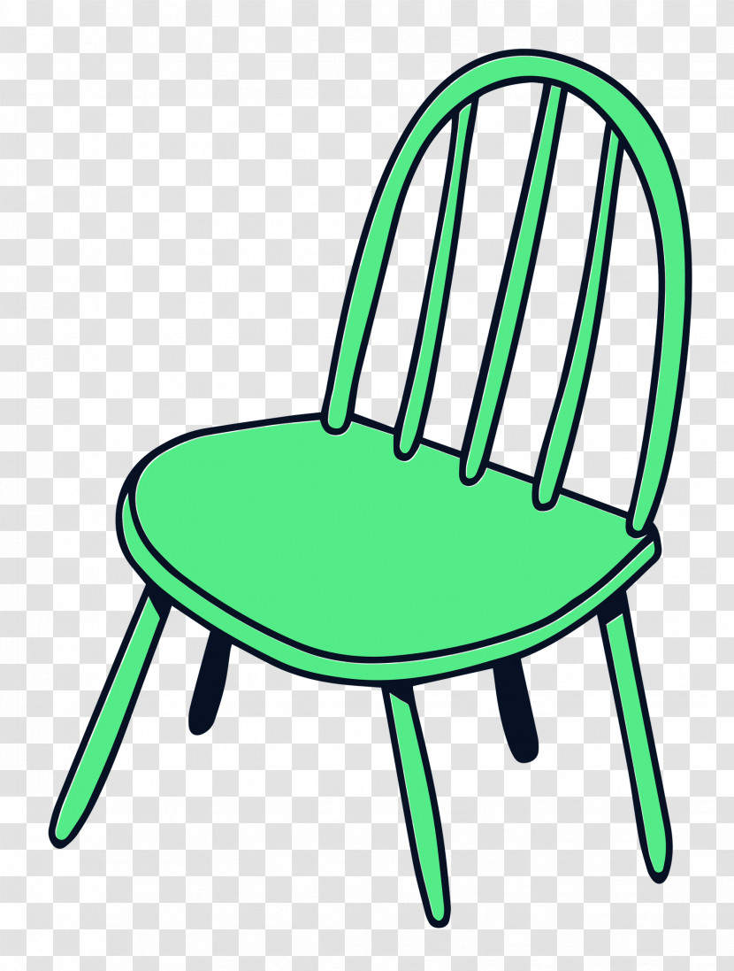 Outdoor Table Chair Table Green Line Transparent PNG