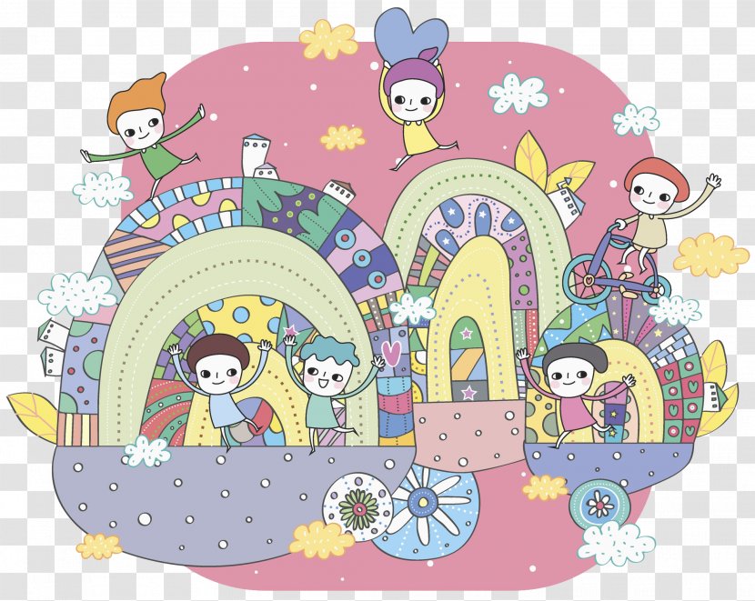 Child Cartoon Clip Art - Computer - Children Playing Transparent PNG