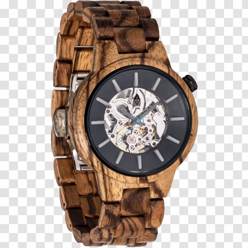 Watch Strap Samsung Galaxy Smartwatch - Brown - Exotic Wood Grain Transparent PNG