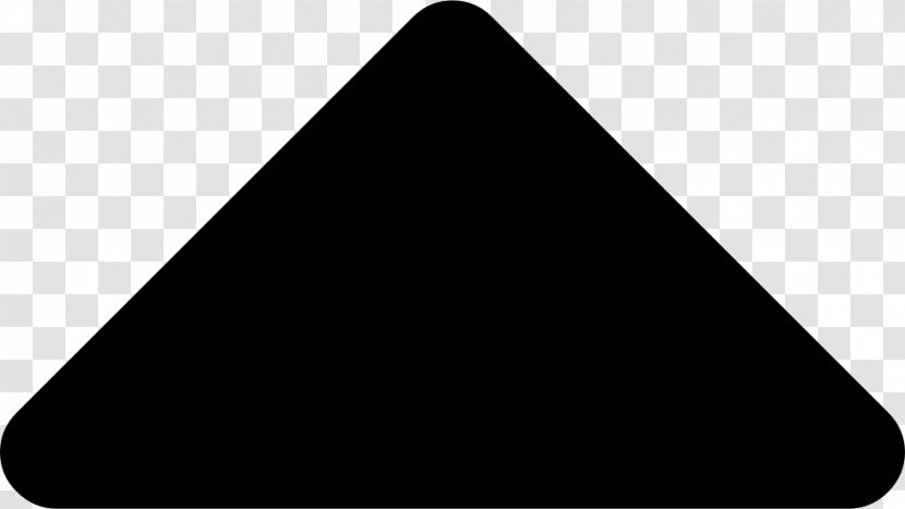 Black Triangle Arrow - Monochrome Transparent PNG