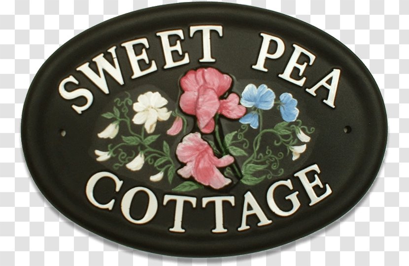 Cottage Font - Label - Sweet Pea Flowers Transparent PNG