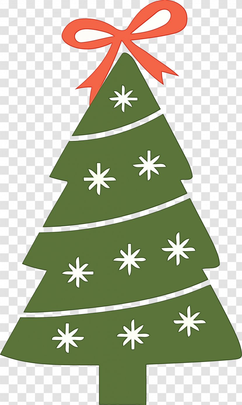 Christmas Tree - Paint - Conifer Transparent PNG