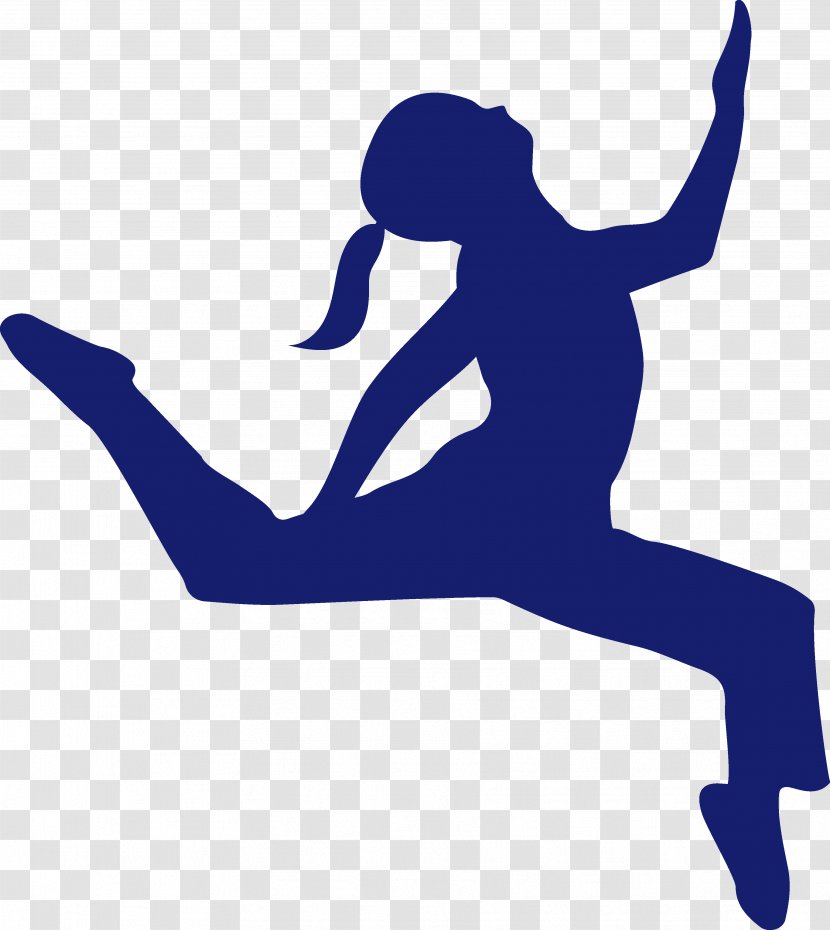Stockholms Studenters IF Street Dance Jazz Silhouette - Electric Blue Transparent PNG