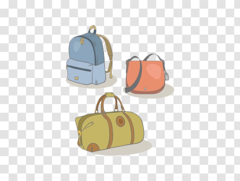 Handbag Baggage Coin Purse - Shopping Bag - Simple Cartoon Cute Luggage Transparent PNG