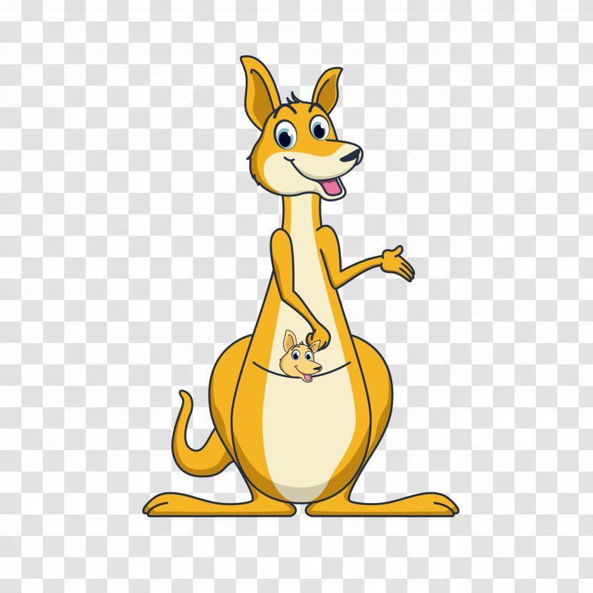 Kangaroo Macropodidae Canidae Dog Clip Art - Cartoon Transparent PNG