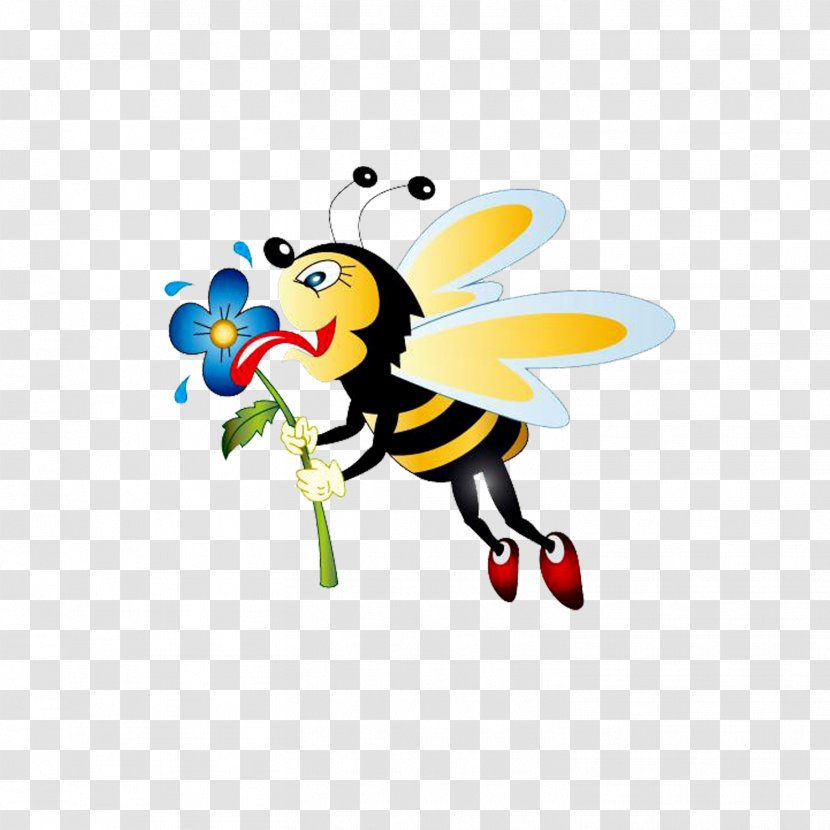 Worker Bee Honey Bumblebee Clip Art - Pollination - Bees Transparent PNG