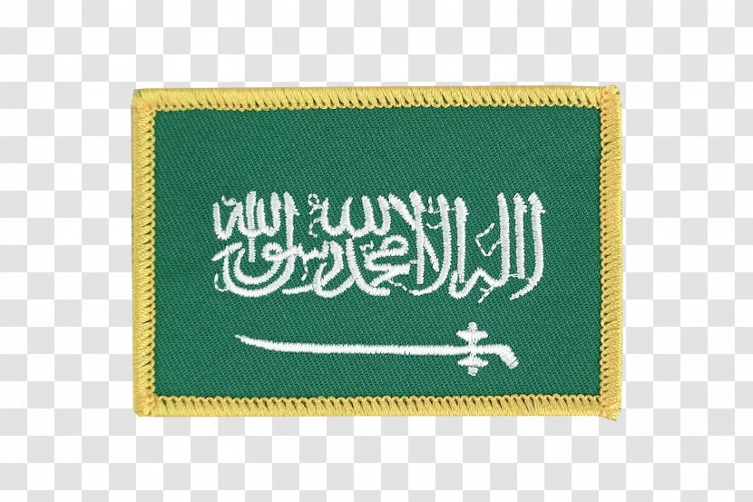 Flag Of Saudi Arabia Fahne Embroidered Patch Transparent PNG