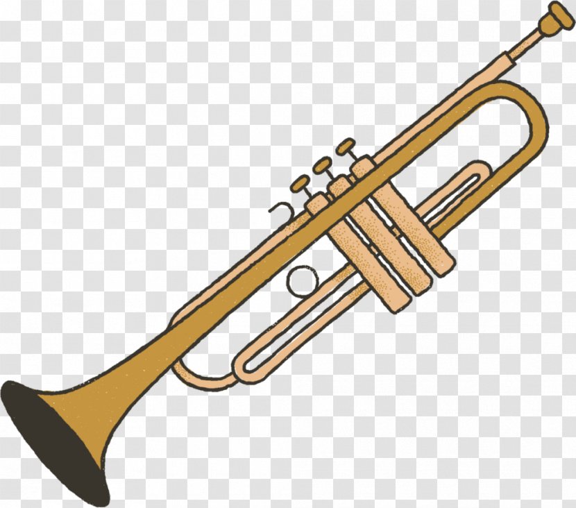 Trumpet Mellophone Clarinet Saxhorn French Horns - Silhouette Transparent PNG