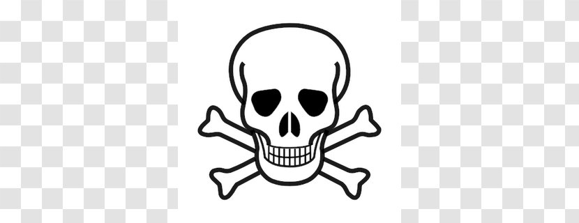 Skull And Crossbones Clip Art - Danger Sign Transparent PNG