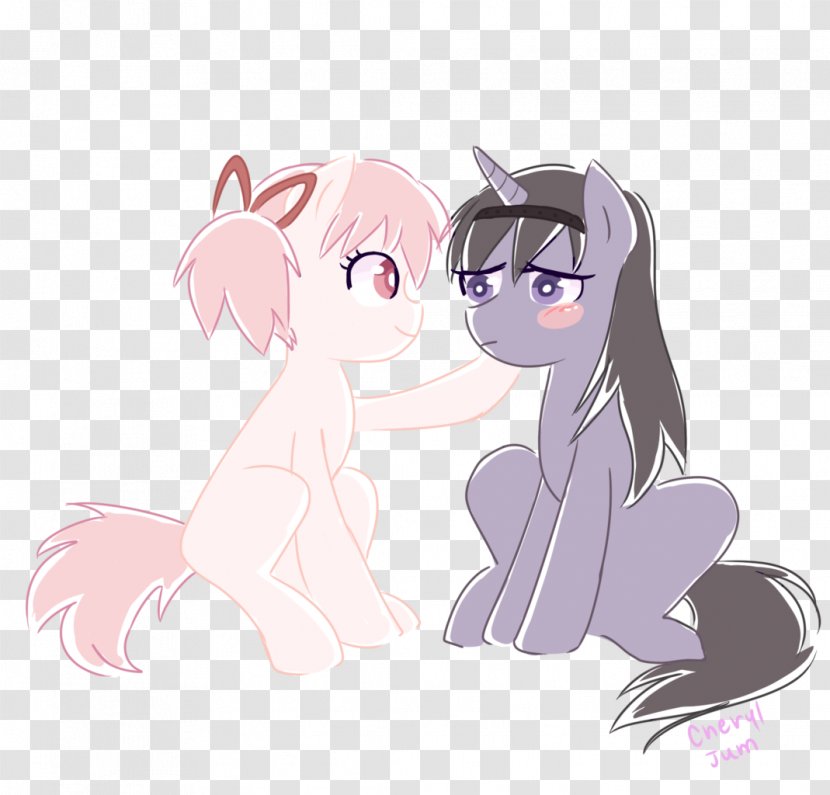 Pony Homura Akemi Madoka Kaname Puella Magi Magica Drawing - Cartoon - FOOG Transparent PNG