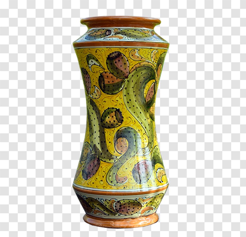 Vase Ceramica Di Caltagirone Pottery Albarello - Artifact Transparent PNG