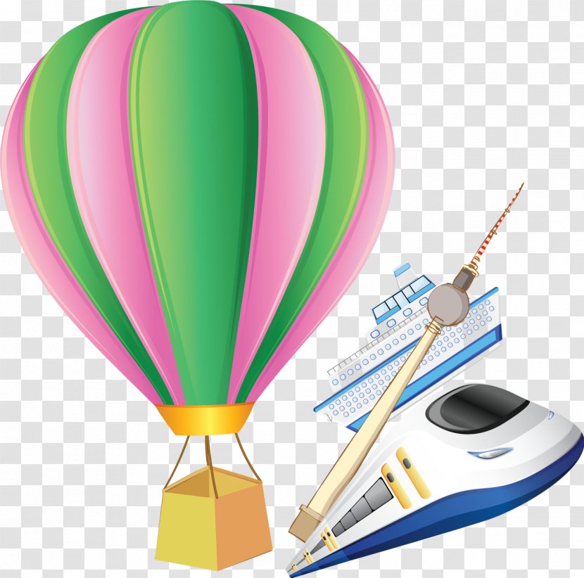 Hot Air Balloon Flight - Ballooning - Ship Posters Vector Material Transparent PNG