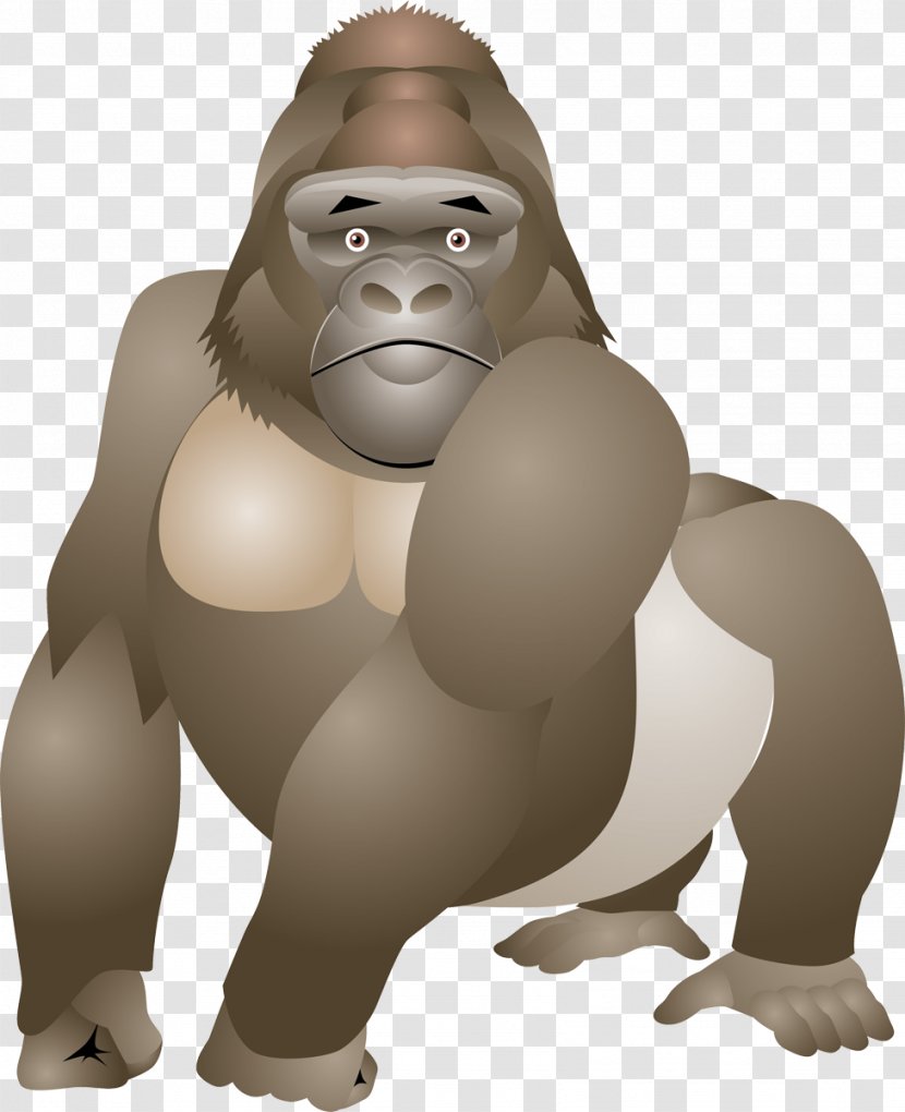 Gorilla Primate Orangutan Monkey Ape Transparent PNG