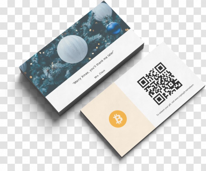 Business Cards Paper Gift Card Cryptocurrency Bitcoin - Stationory Transparent PNG