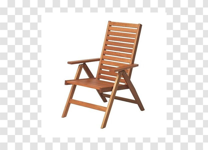 Garden Furniture Folding Chair Wood - Teak Transparent PNG