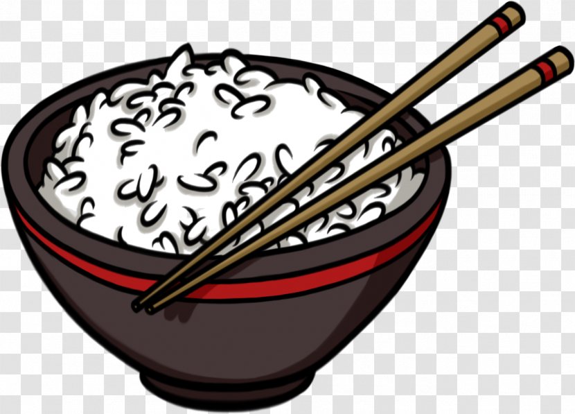 Fried Rice Drawing White Bowl Transparent PNG