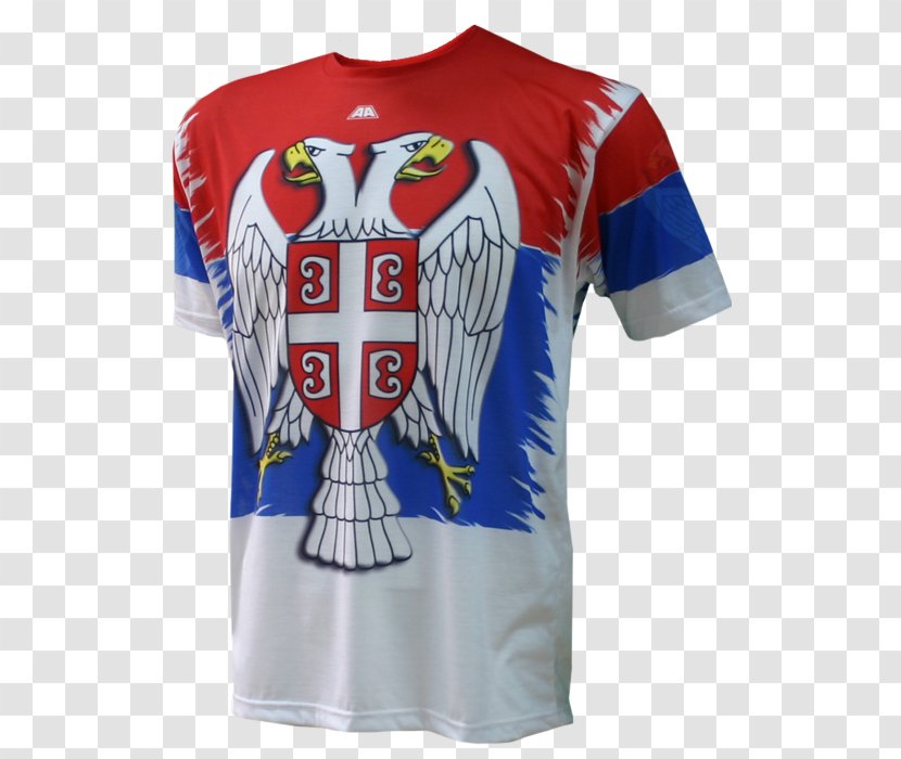 T-shirt Serbia National Football Team Sports Fan Jersey 2018 World Cup - Sportswear Transparent PNG