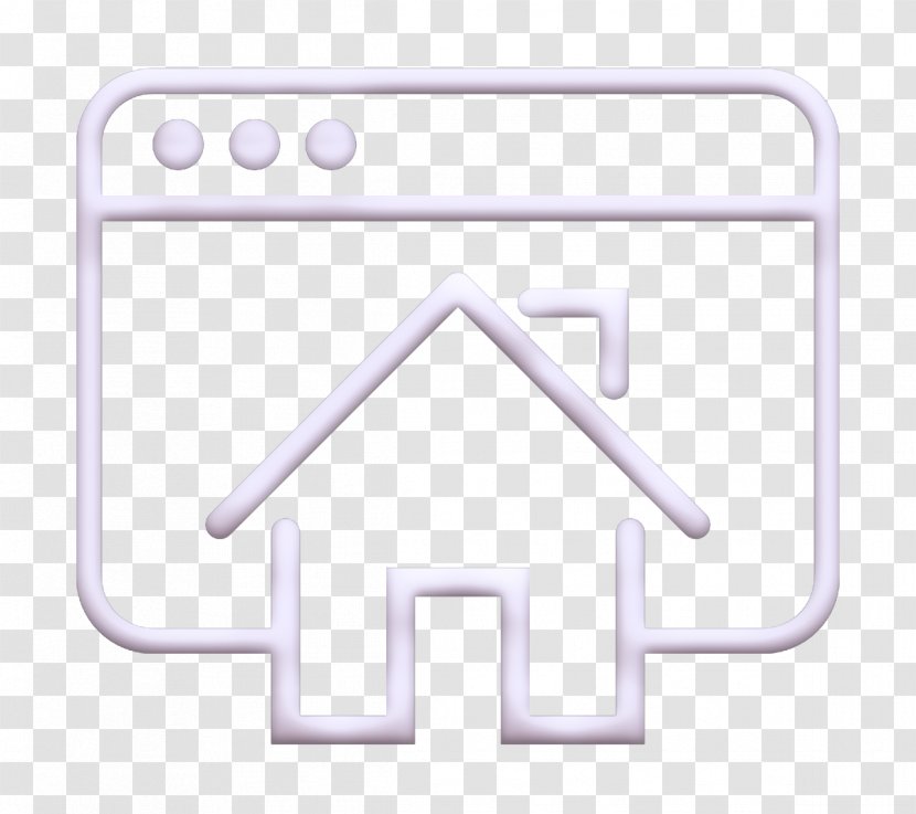 Home Icon Online Page - Web - Blackandwhite Sign Transparent PNG