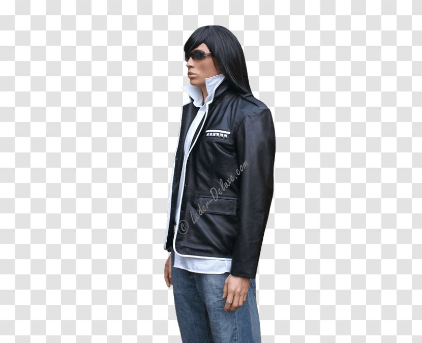 Leather Jacket Sport Coat Clothing - Black - Blazer Transparent PNG