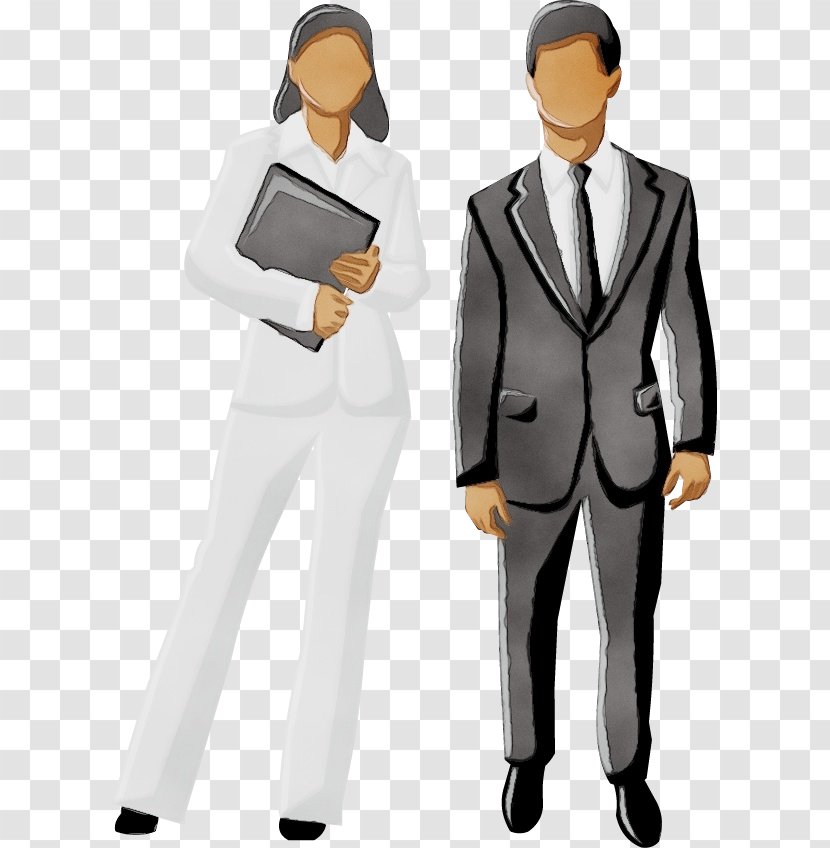 Watercolor Business - Male - Gentleman Gesture Transparent PNG