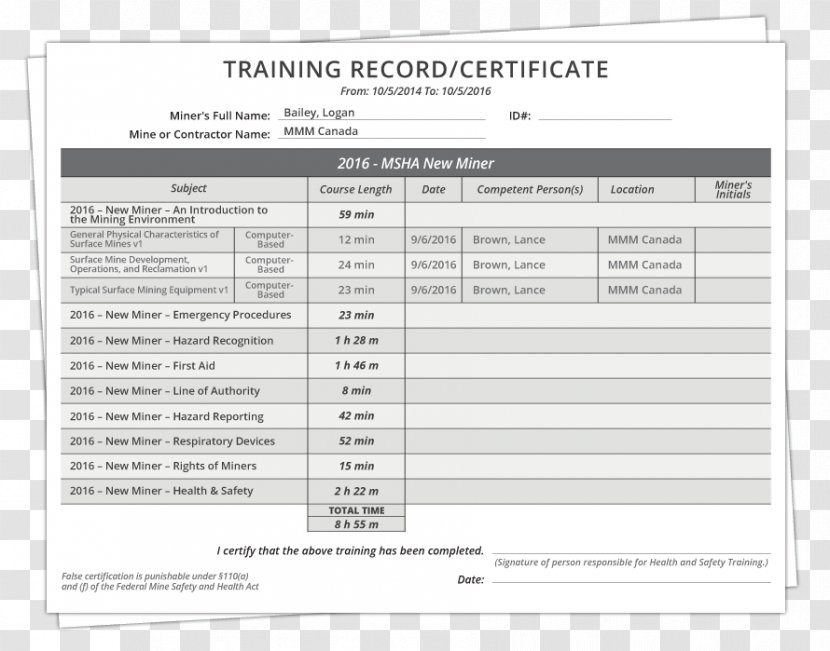 Document Line Brand - Training Certificate Transparent PNG