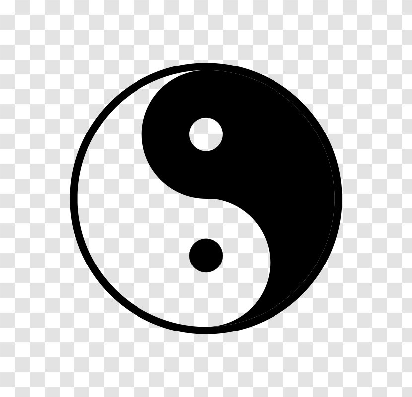 Logo Yin And Yang Kung Fu Symbol Flat Design Transparent Png