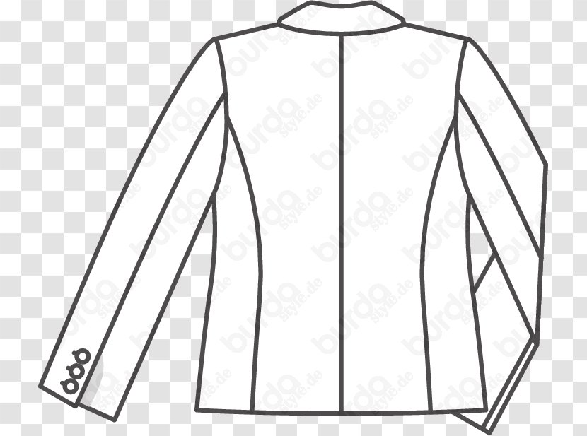 Jacket Textile Pattern Burda Style Fashion - Top Transparent PNG