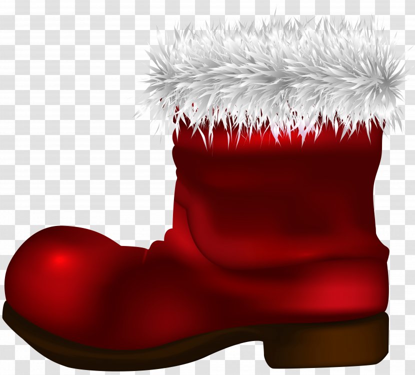 Santa Claus Boot Shoe Footwear Clip Art Transparent PNG