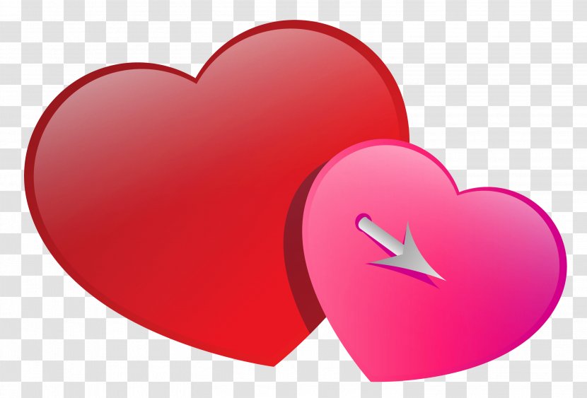 Heart Valentine's Day Red Clip Art - Pink Transparent PNG